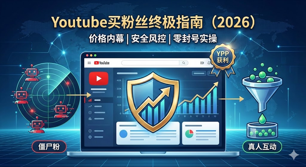 Youtube买粉丝终极指南(2026)：全网价格、安全与推荐