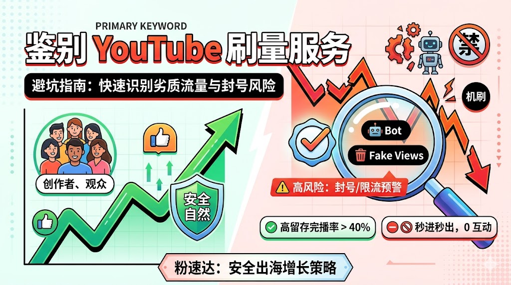 避坑指南：如何鉴别Youtube刷量服务商的流量质量？