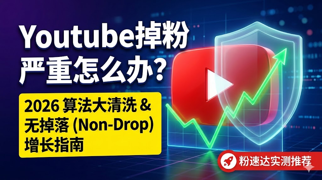 Youtube掉粉严重怎么办？无掉落(Non-Drop)服务解析