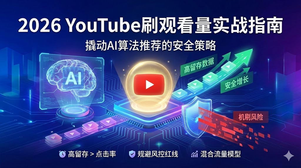 Youtube刷观看量教程：如何利用刷量撬动算法推荐？
