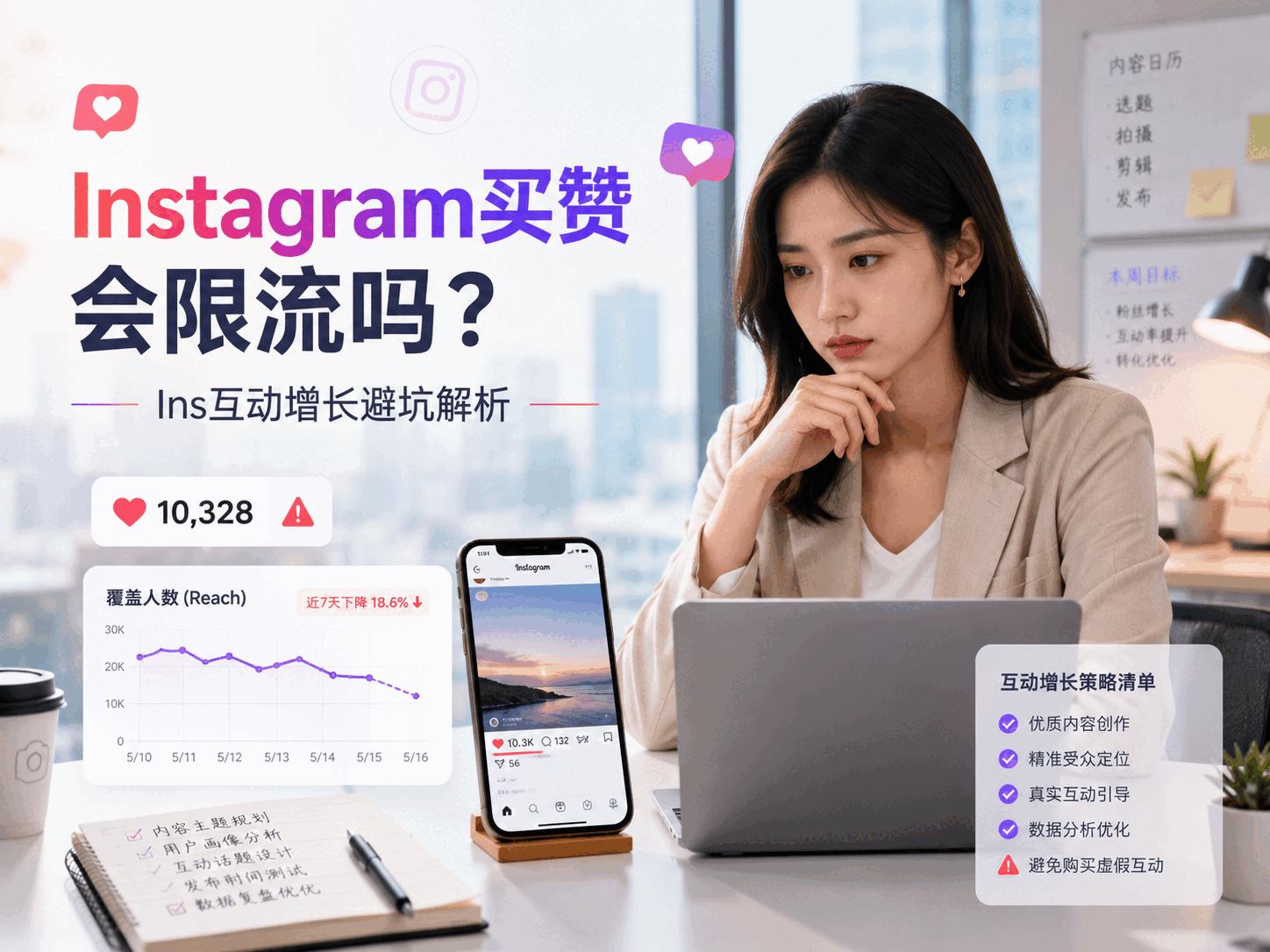 Instagram买赞会限流吗？Ins互动增长避坑解析