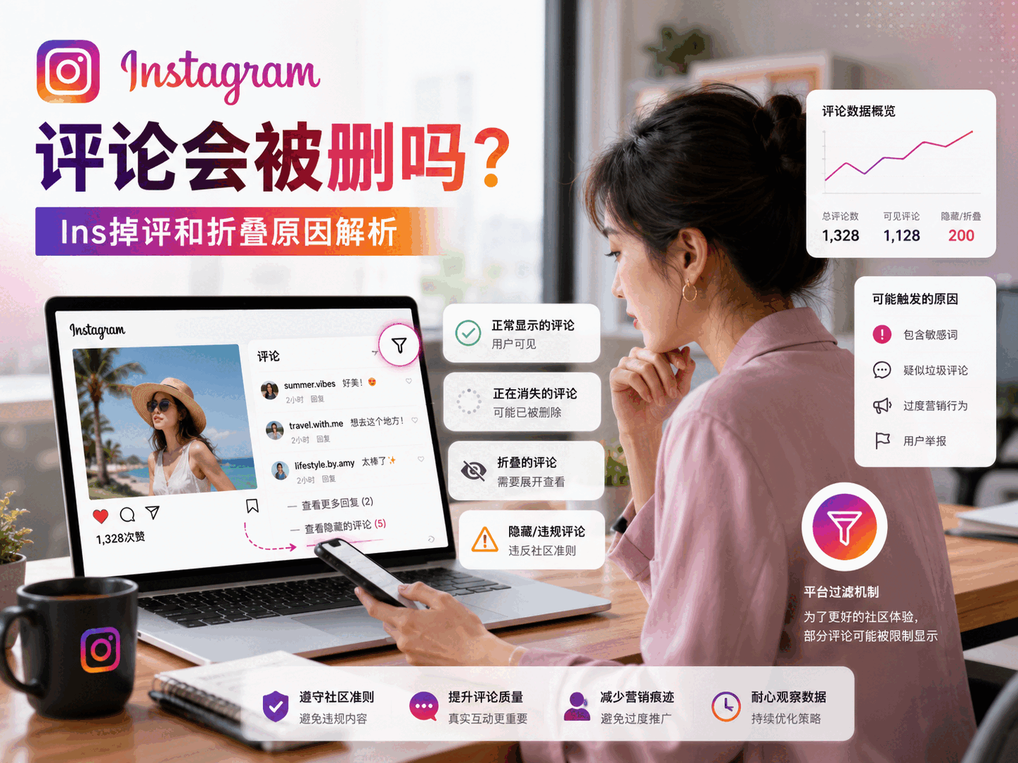 Instagram评论会被删吗？Ins掉评和折叠原因解析