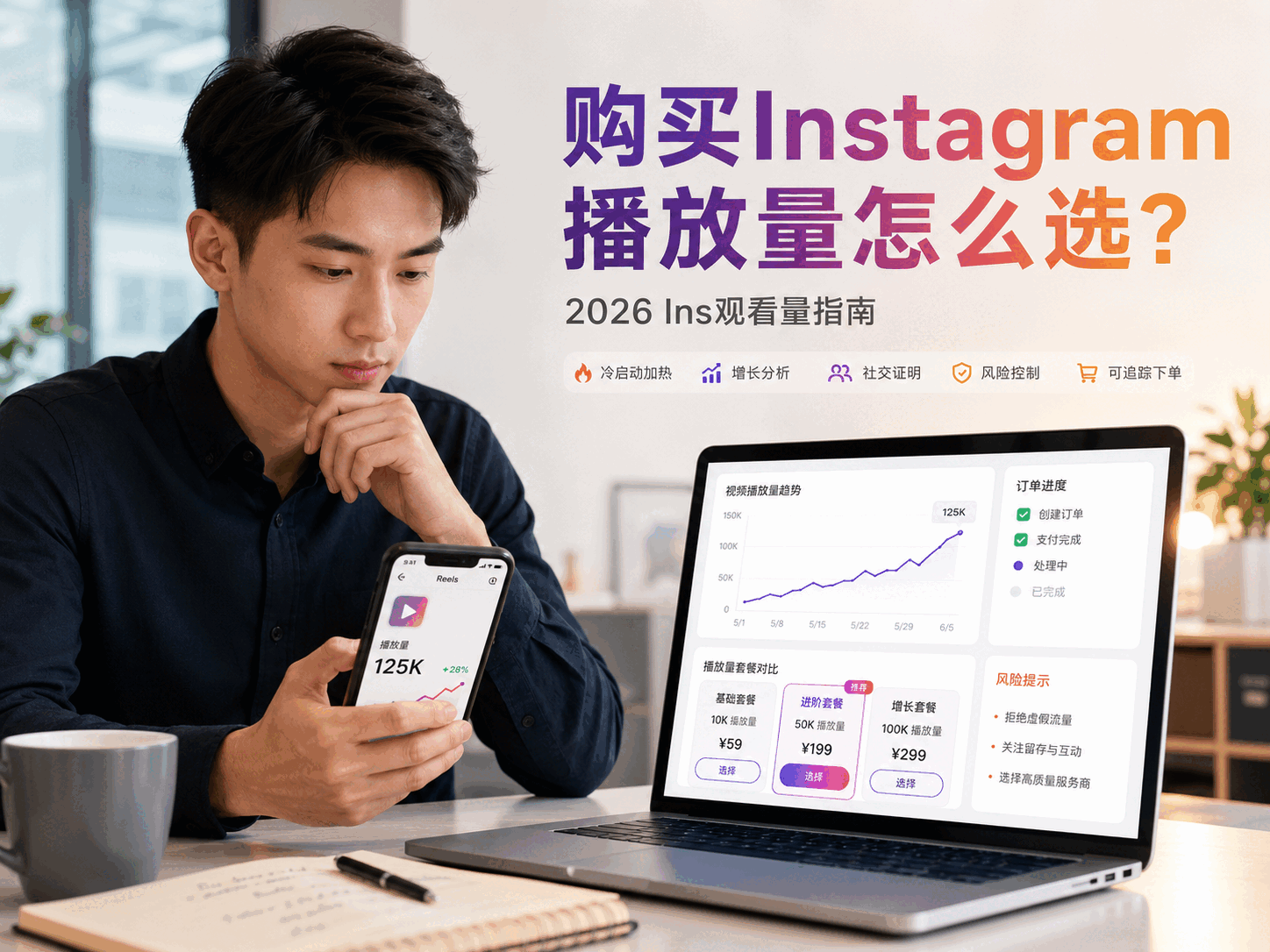 购买Instagram播放量怎么选？2026年Ins观看量指南