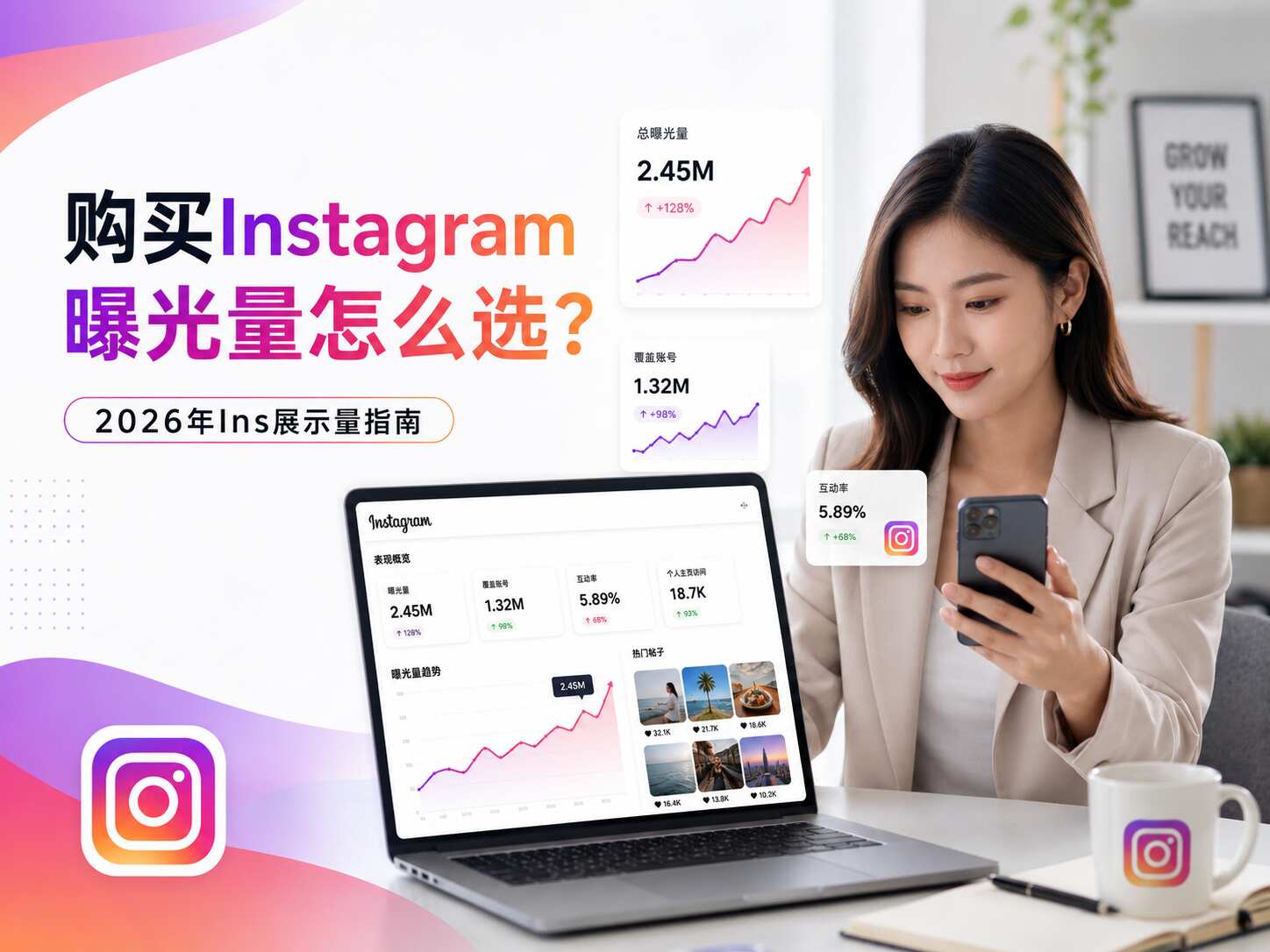 购买Instagram曝光量怎么选？2026年Ins展示量指南