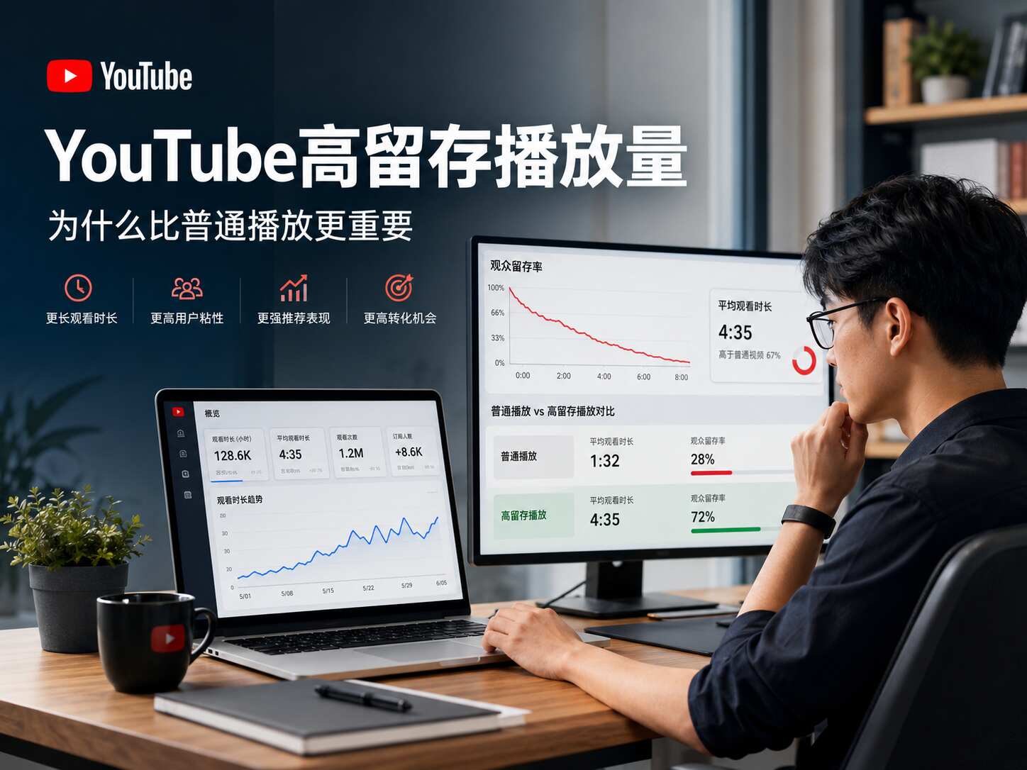 YouTube高留存播放量是什么？为什么比普通播放更重要