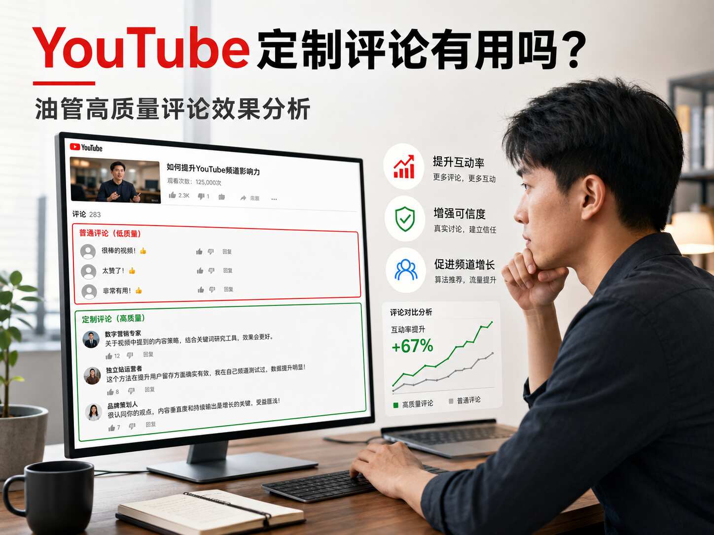 YouTube定制评论有用吗？油管高质量评论效果分析