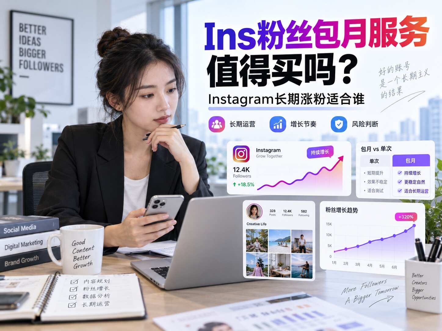 Ins粉丝包月服务值得买吗？Instagram长期涨粉适合谁