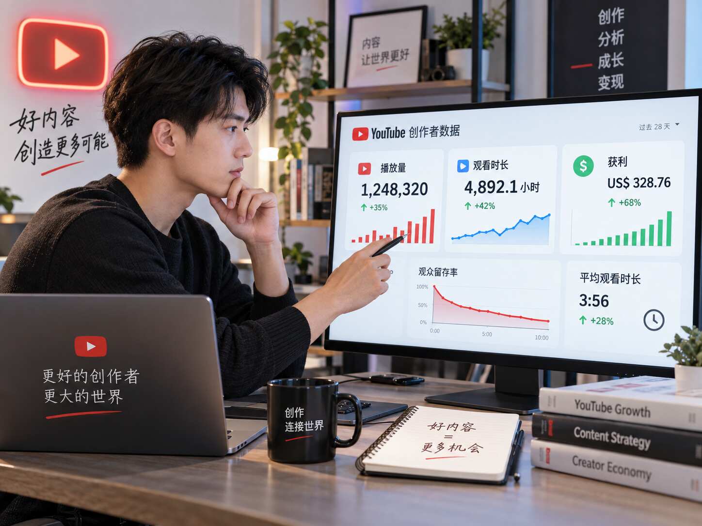 YouTube观看时长和播放量区别：哪个更影响获利