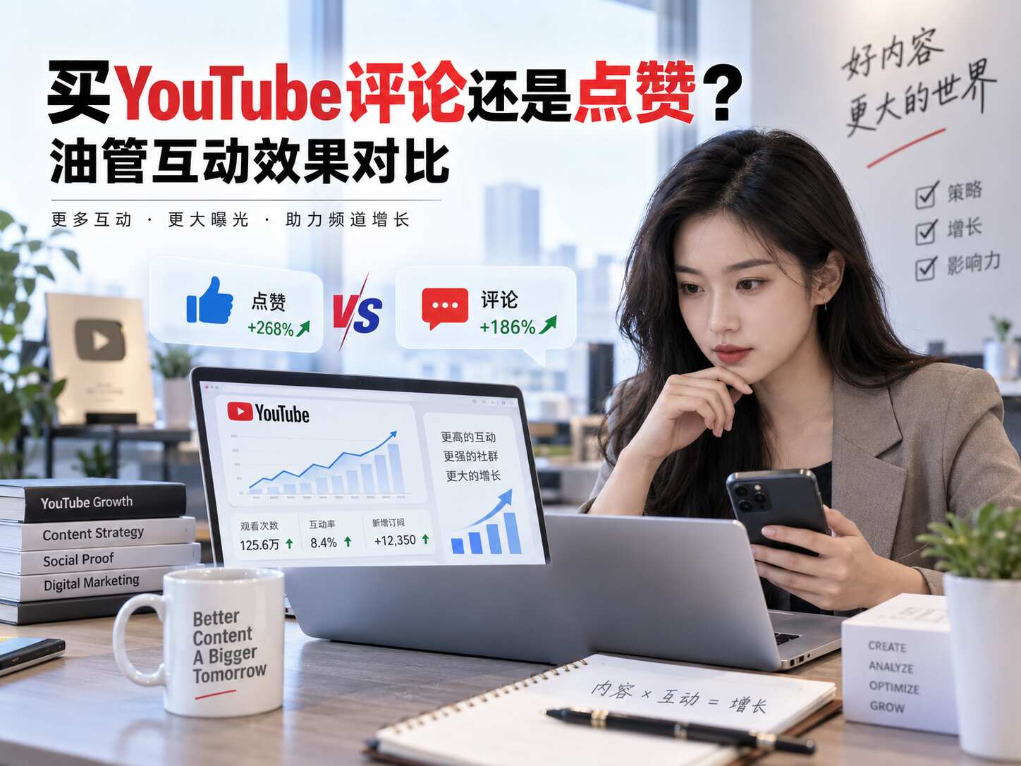 买YouTube评论还是点赞？油管互动效果对比