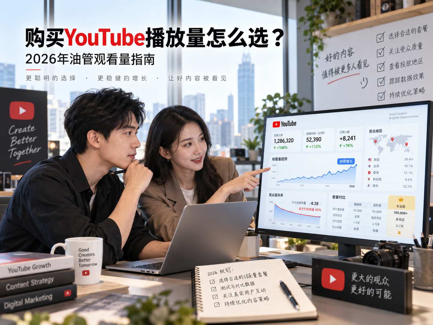 购买YouTube播放量怎么选？2026年油管观看量指南