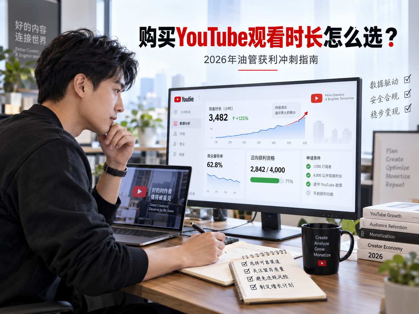 购买YouTube观看时长怎么选？2026年油管获利冲刺指南