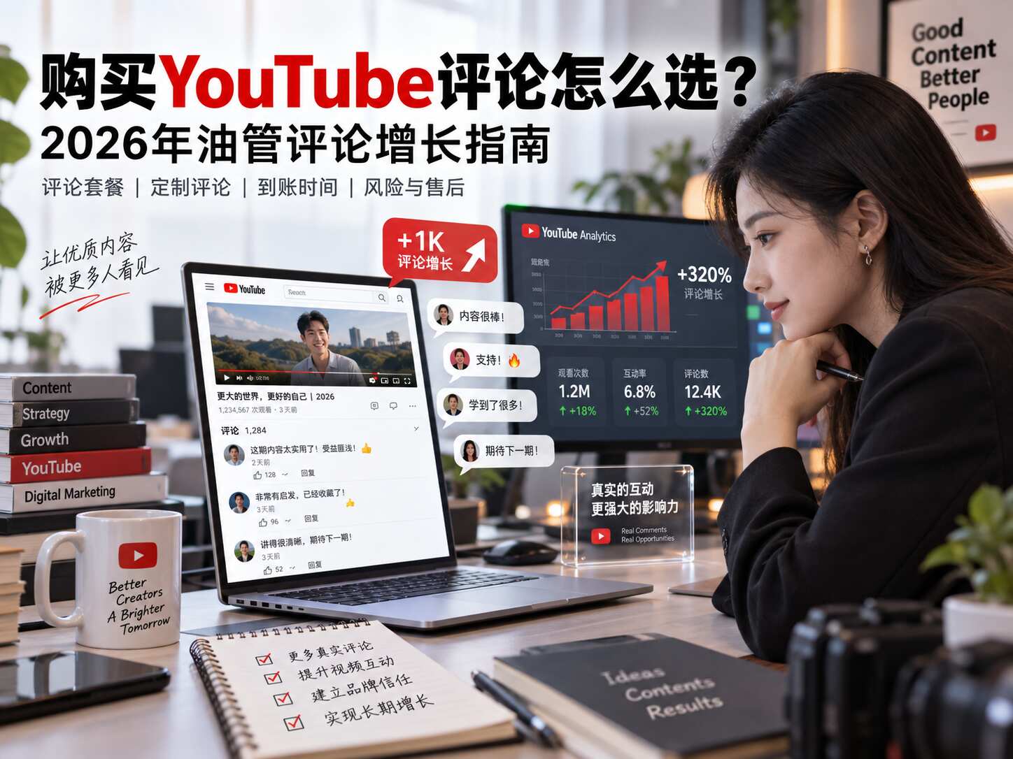 购买YouTube评论怎么选？2026年油管评论增长指南