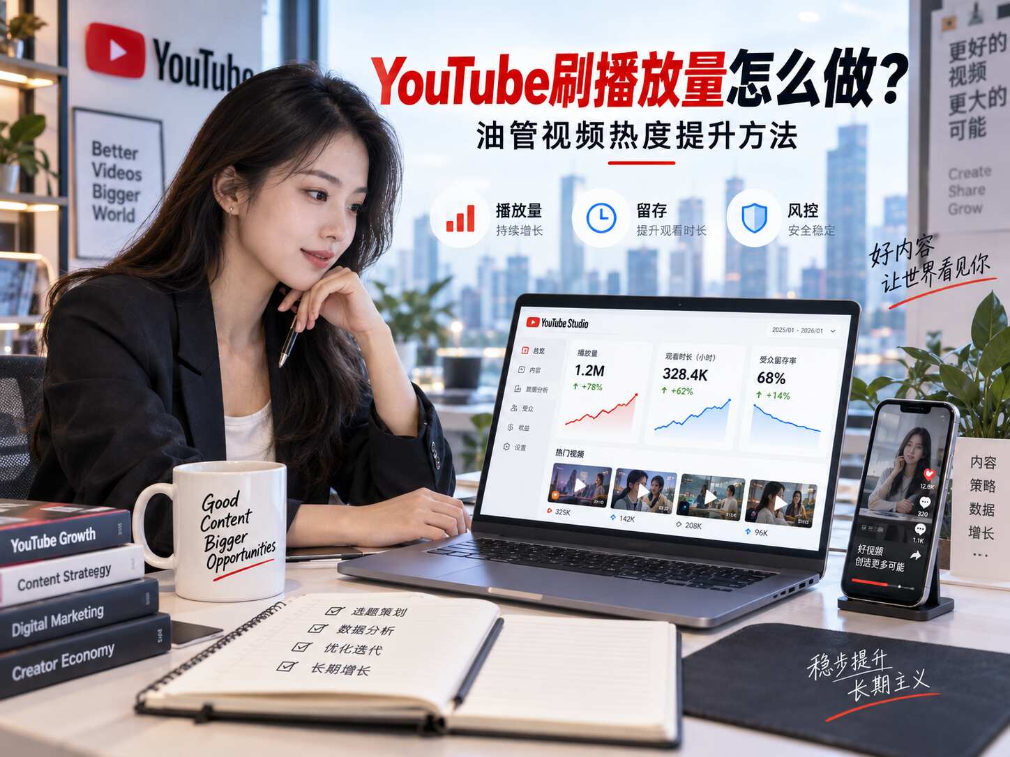 YouTube刷播放量怎么做？油管视频热度提升方法