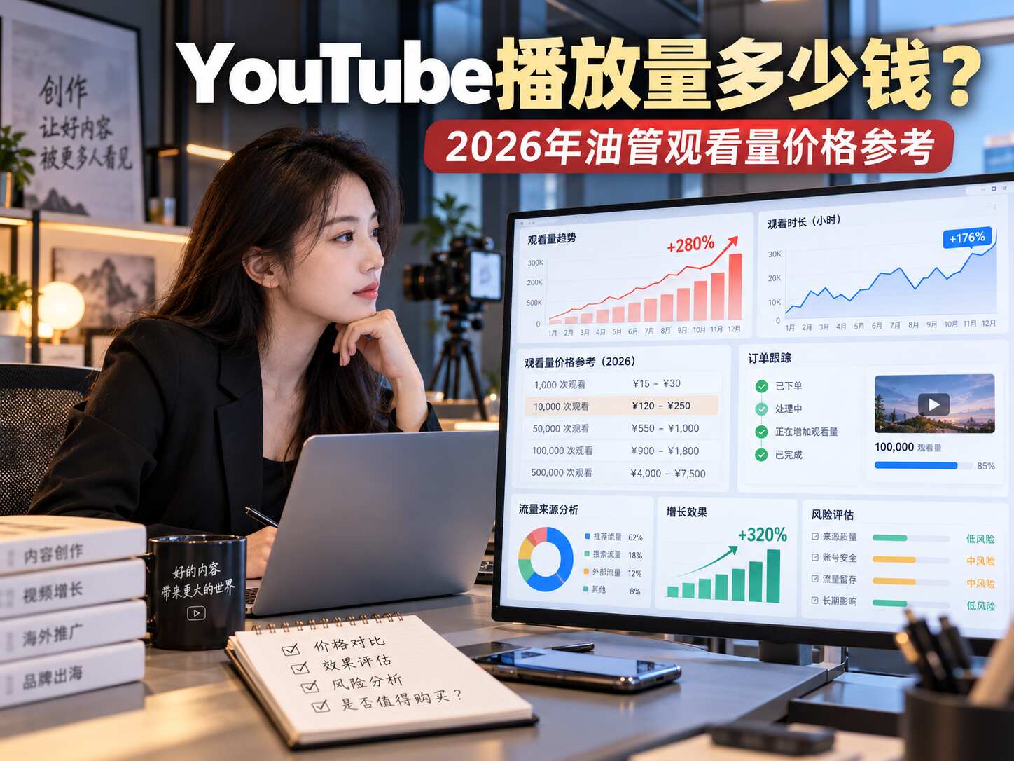 YouTube播放量多少钱？2026年油管观看量价格参考