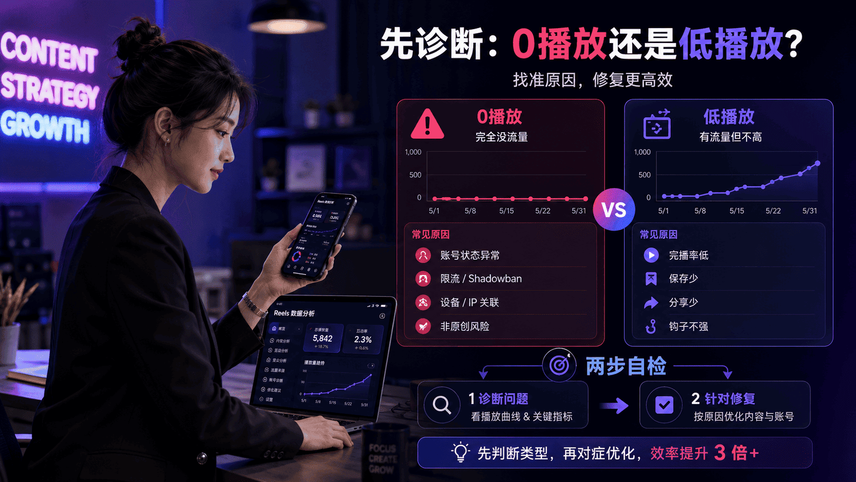 Ins视频播放量低怎么办