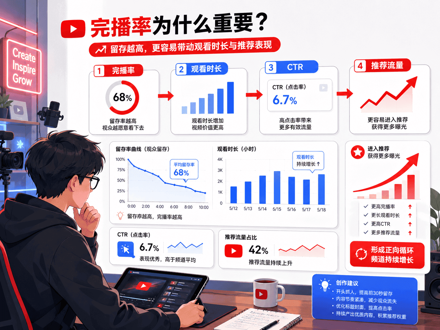 YouTube完播率怎么提高