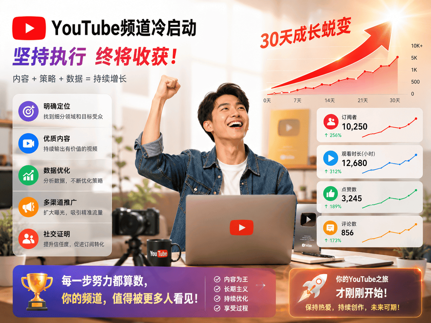 YouTube频道冷启动