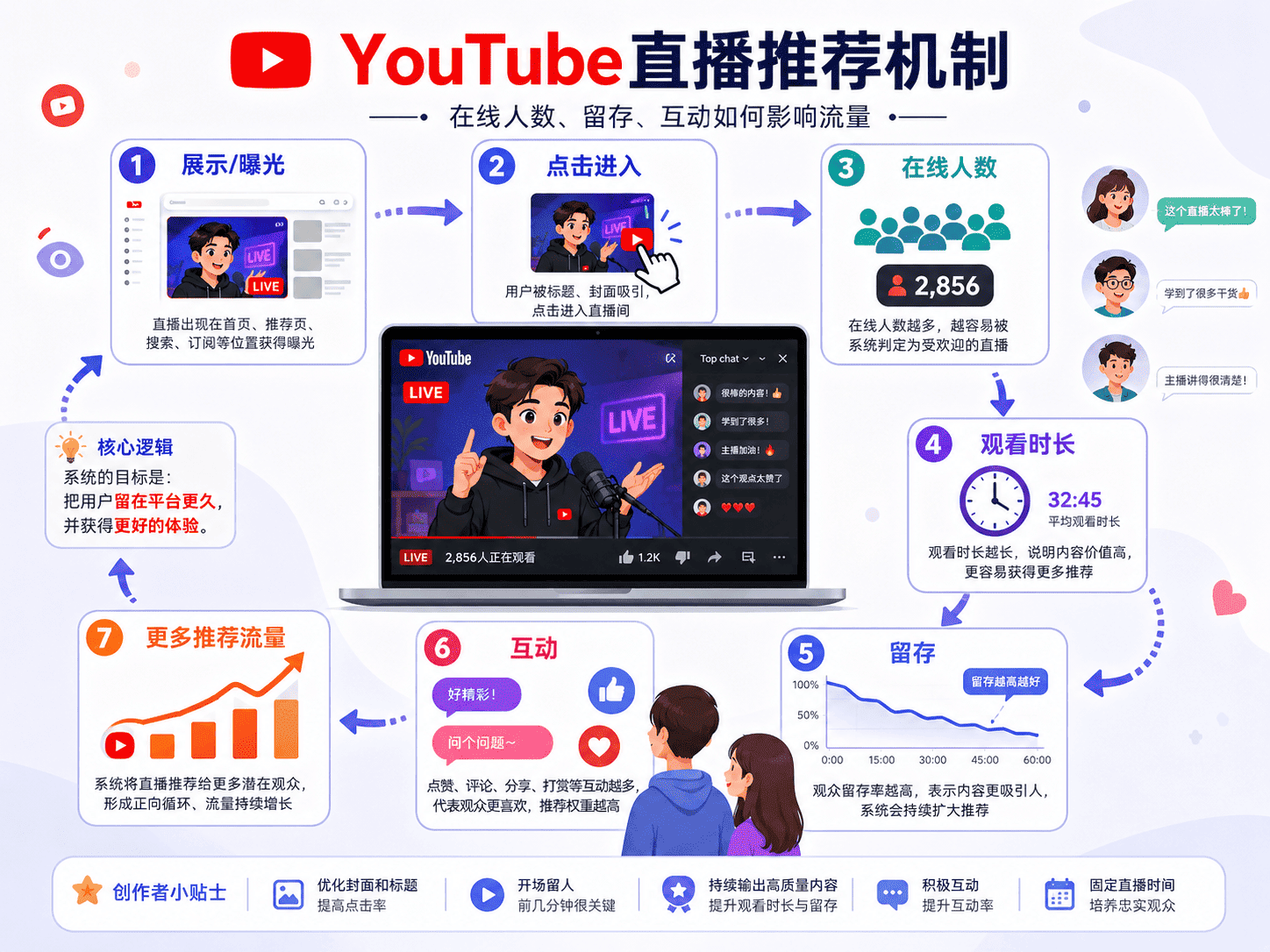 YouTube直播推荐机制