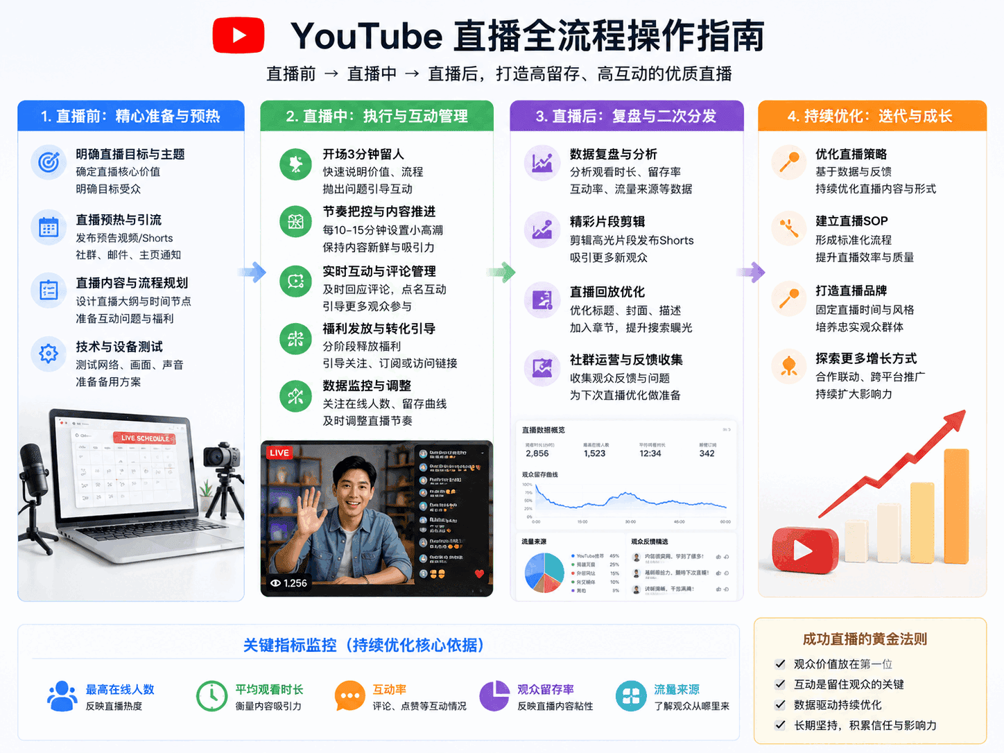 YouTube直播间留存怎么提高
