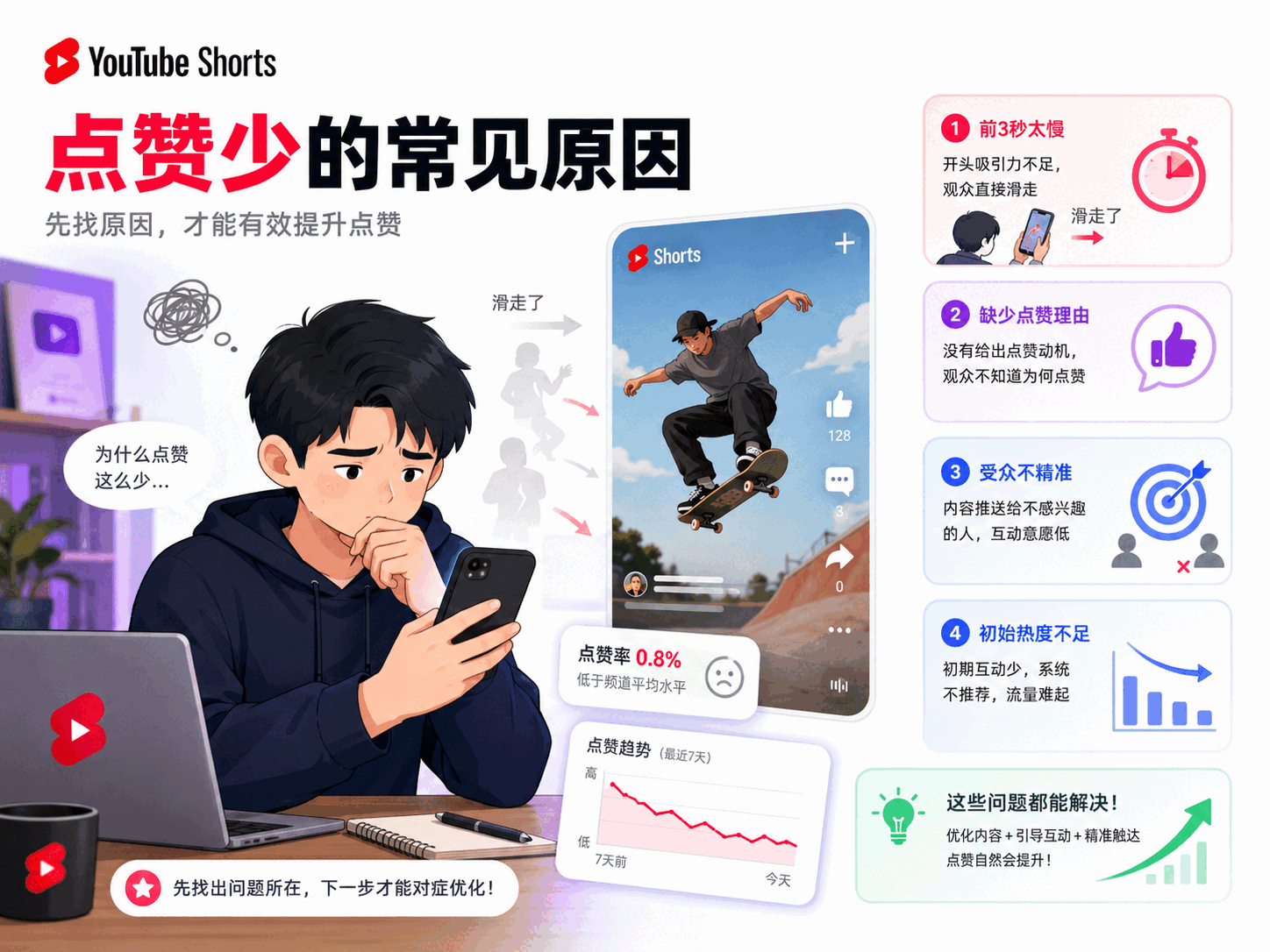 YouTube Shorts点赞怎么增加