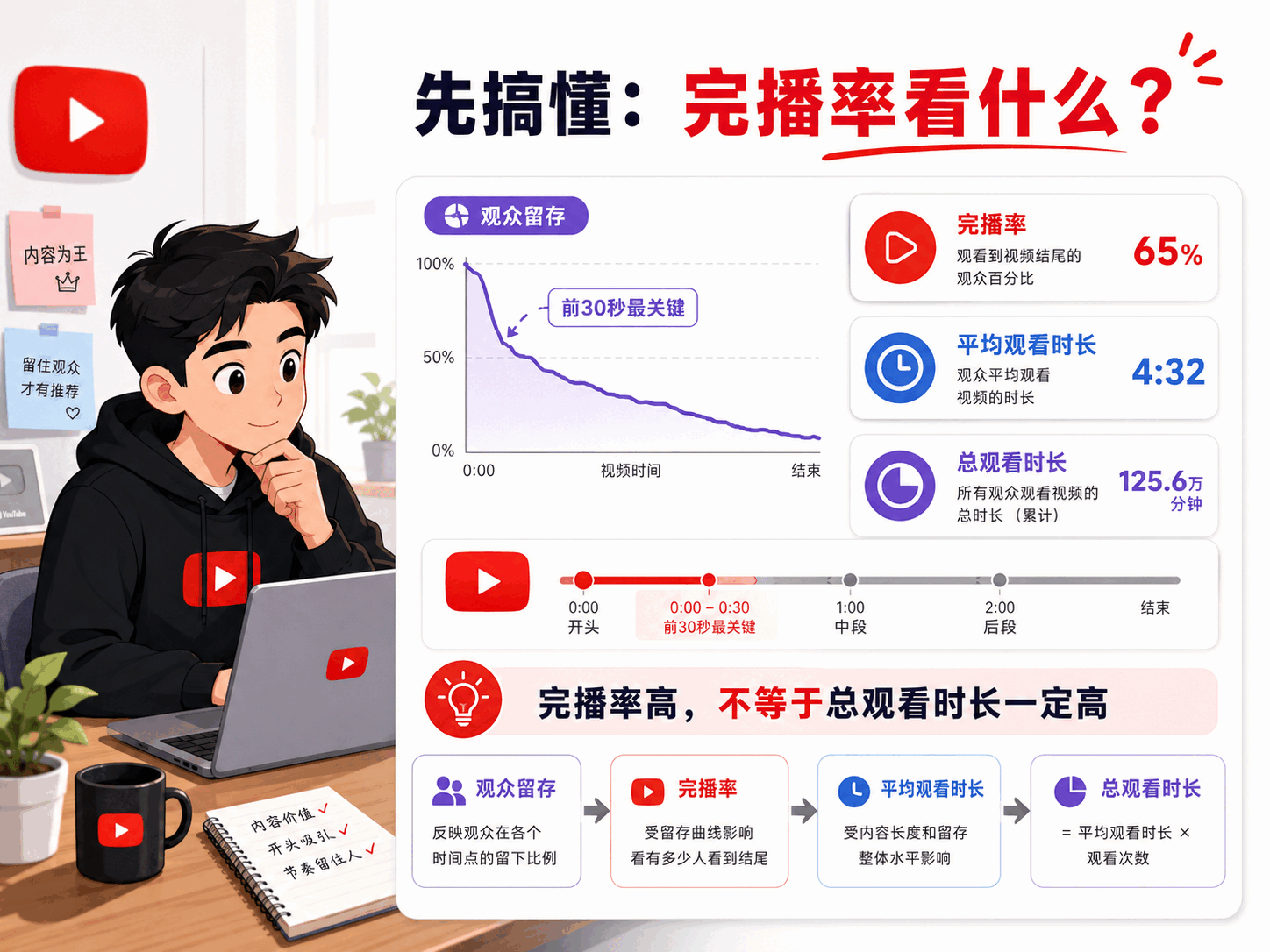 YouTube完播率怎么提高