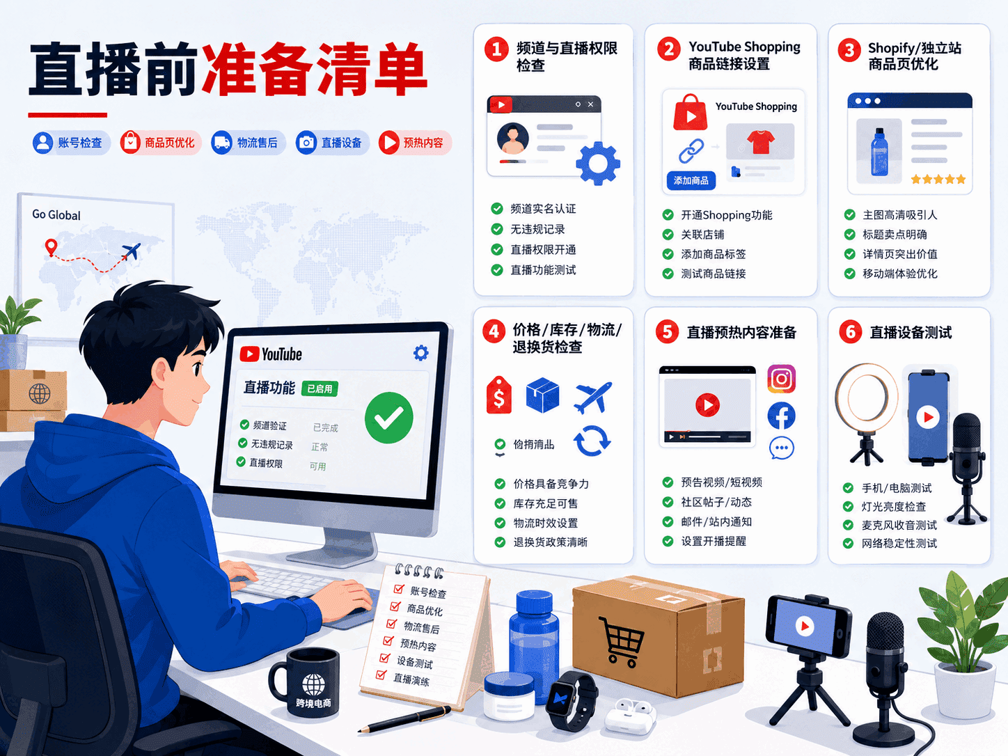 YouTube直播带货怎么做