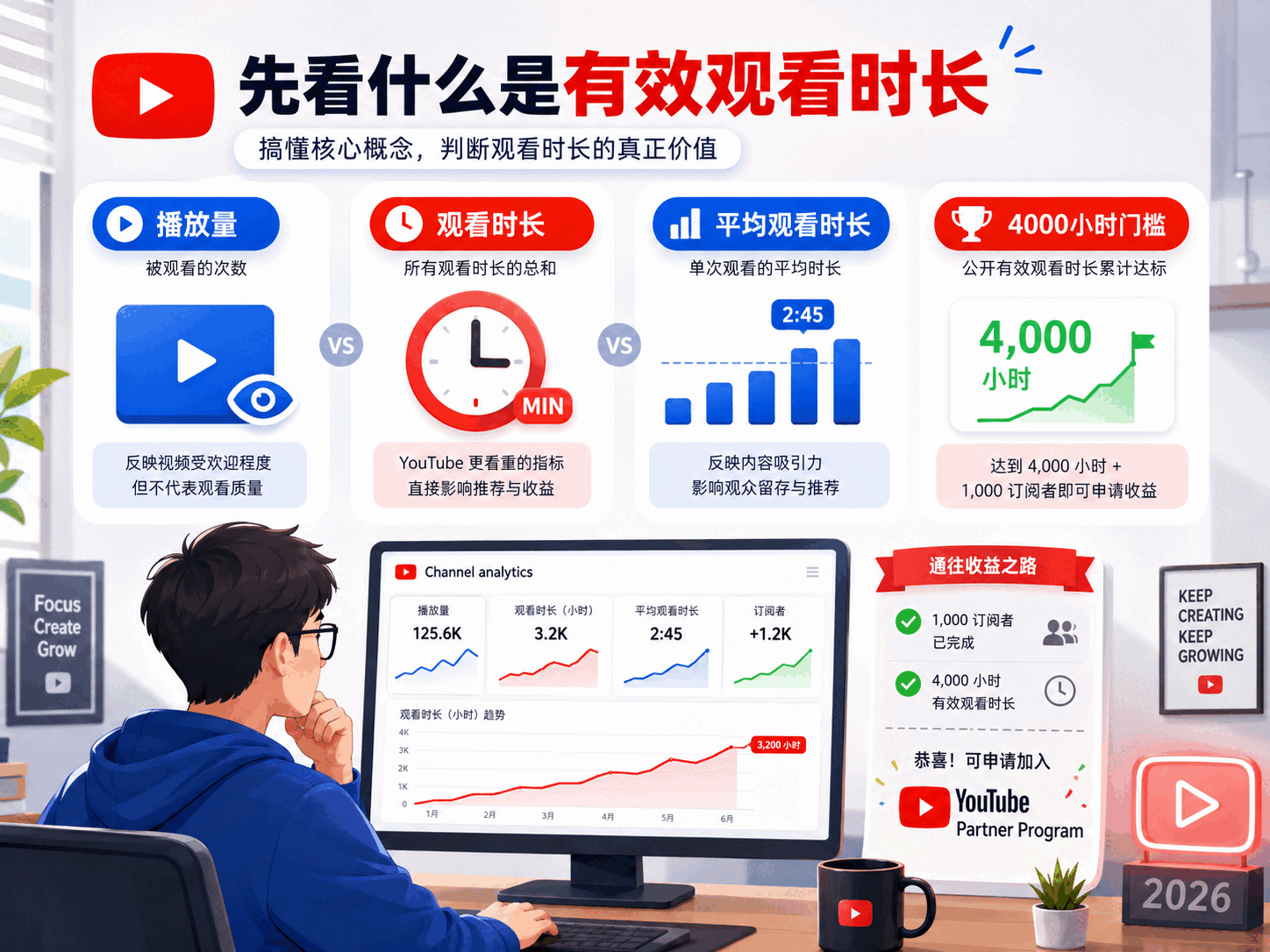 买YouTube观看时长靠谱吗