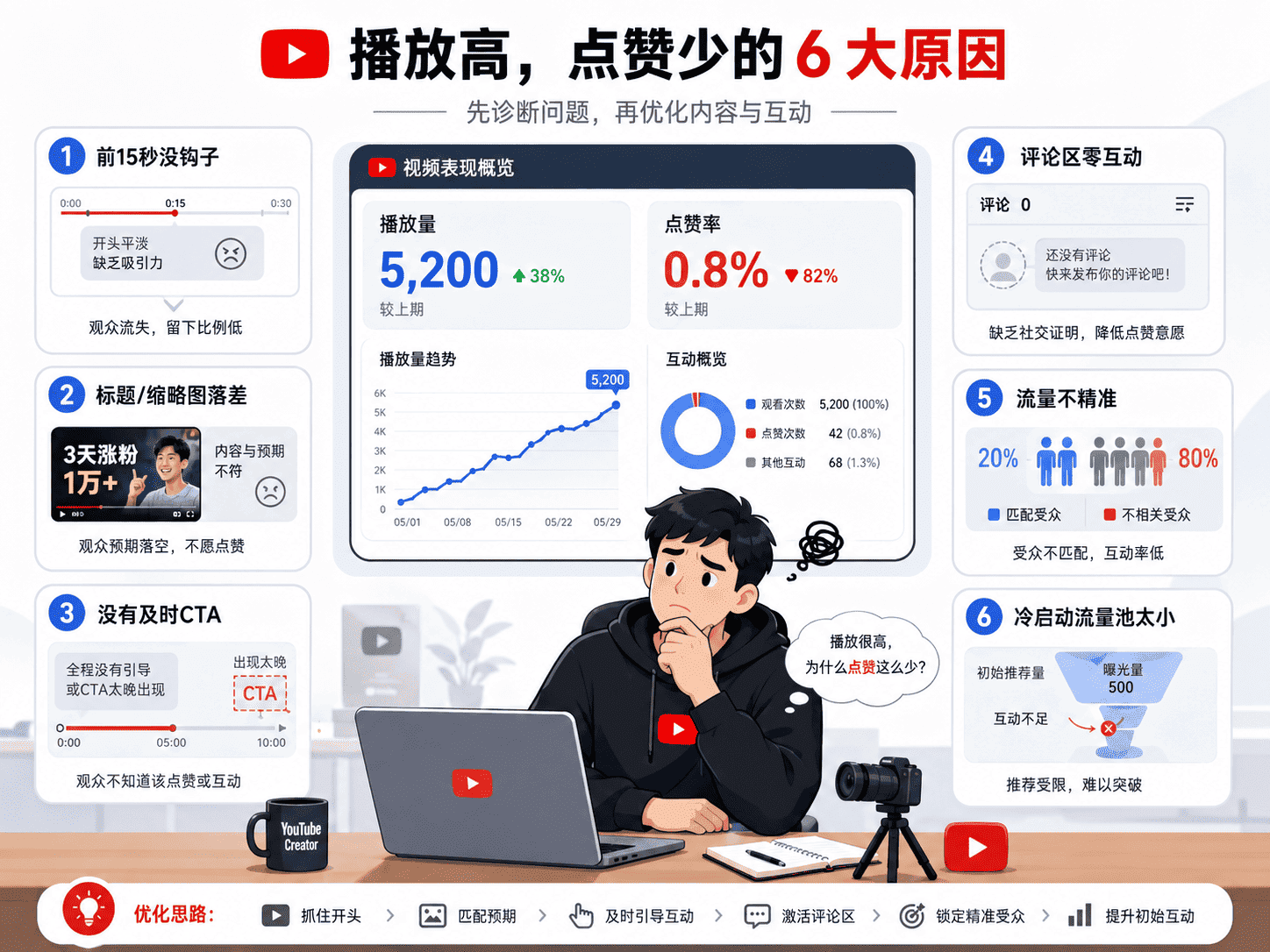 YouTube点赞少怎么办