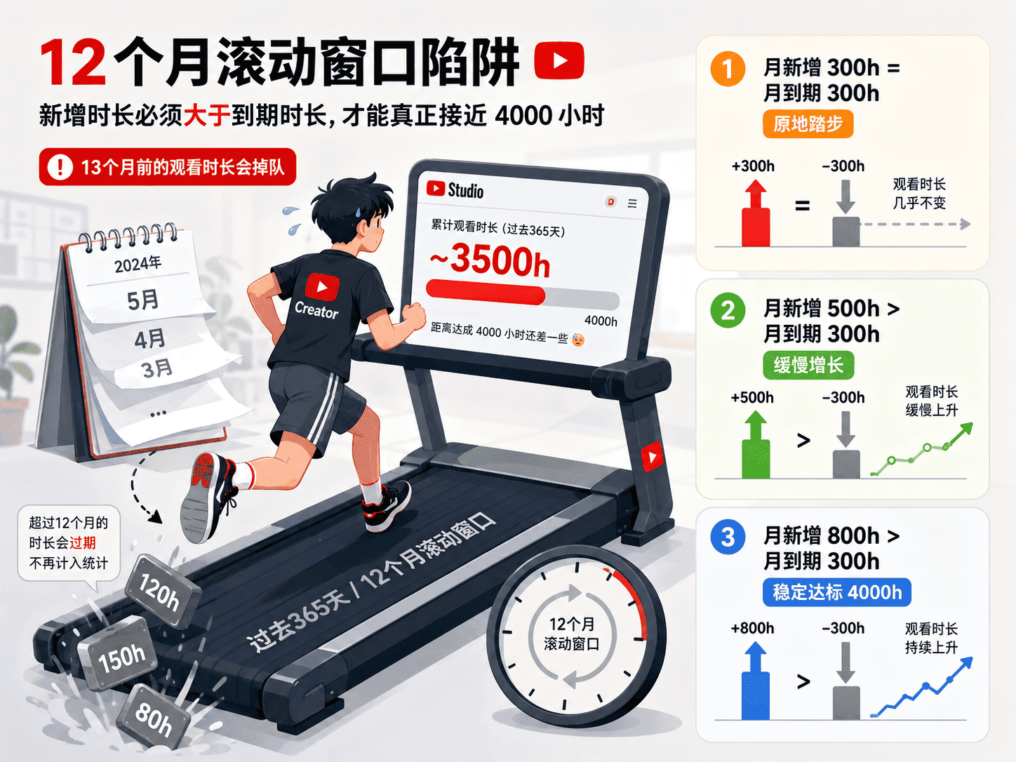YouTube 4000小时怎么达成