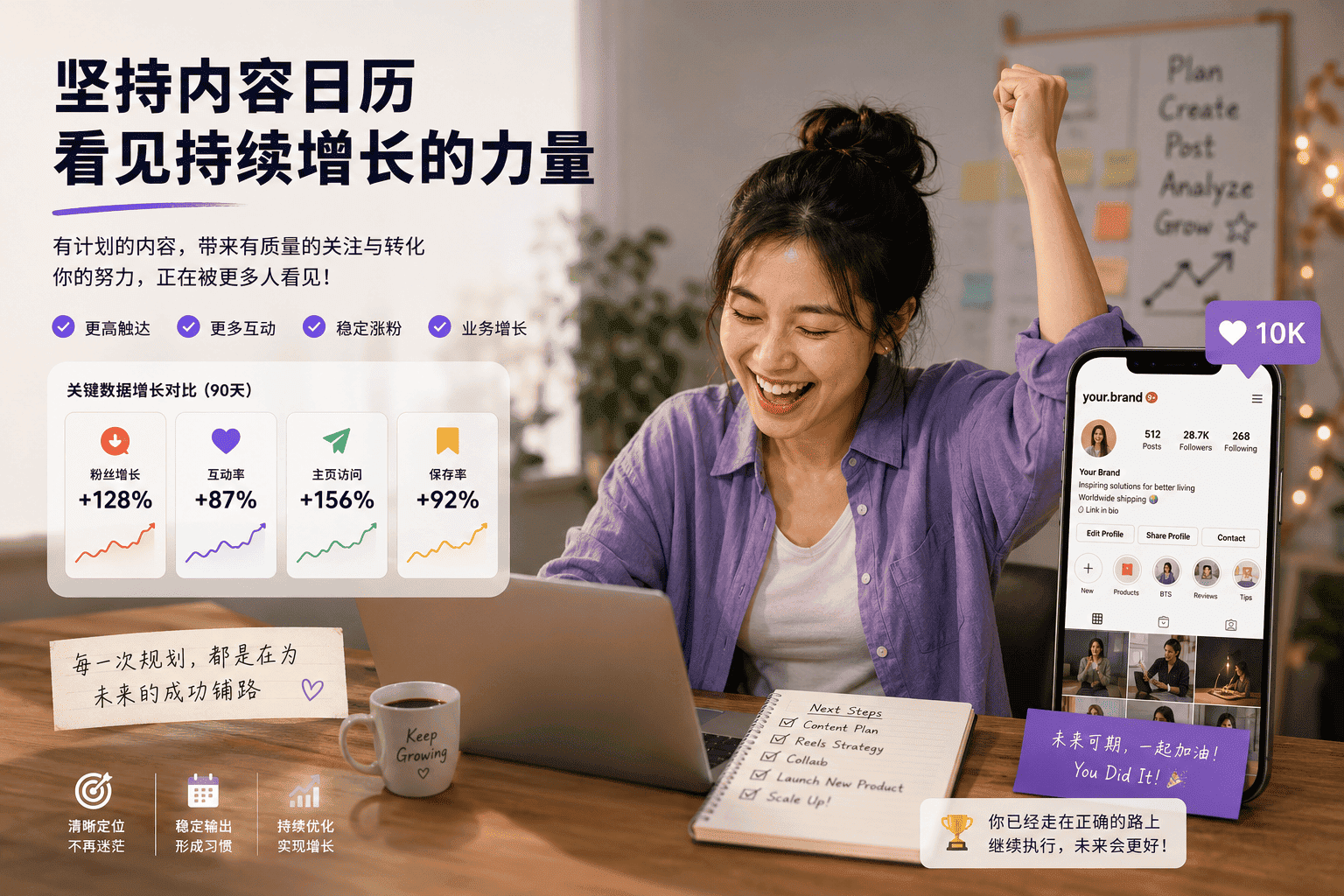 Instagram内容日历模板