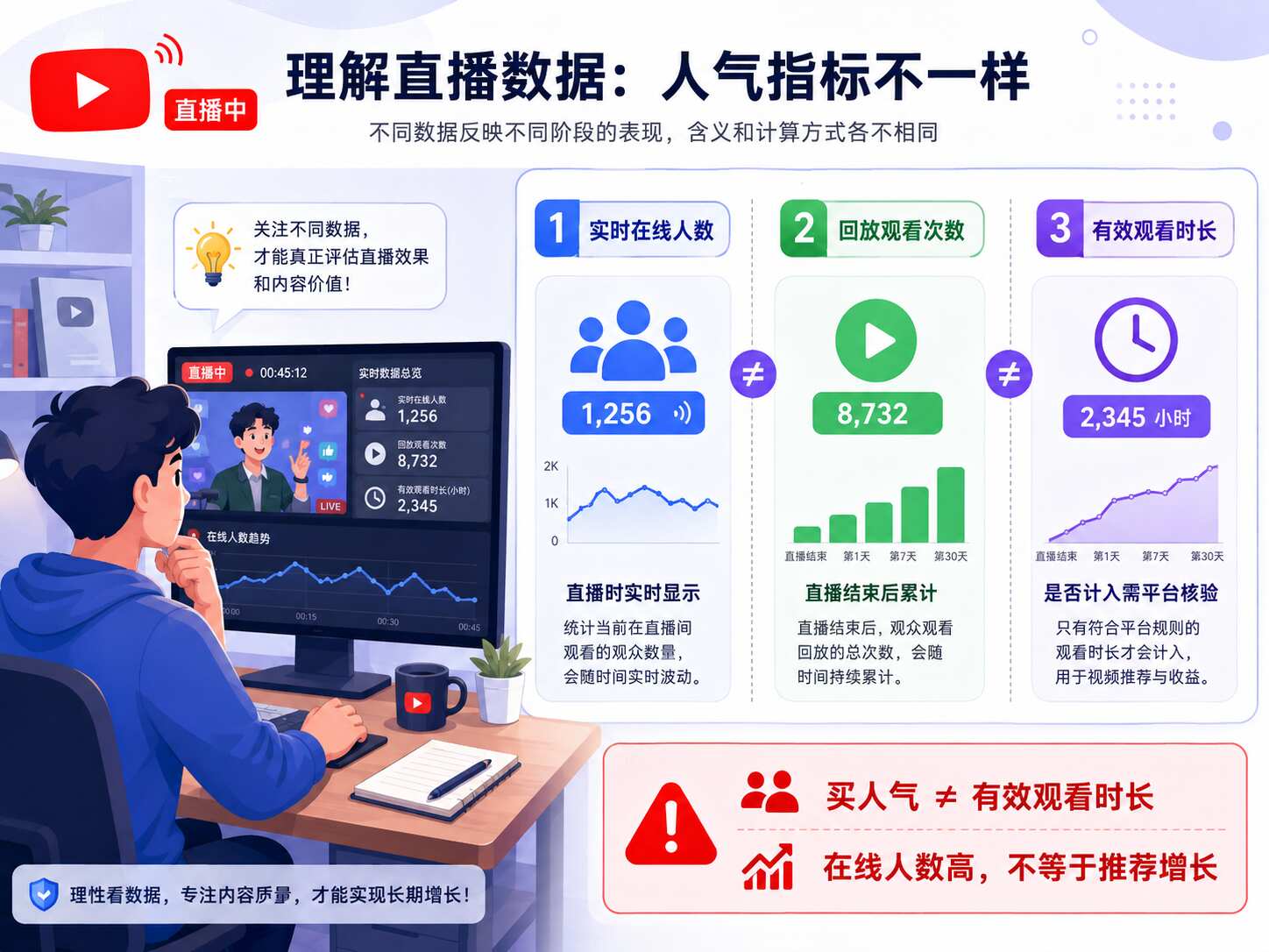 YouTube直播买人气会封号吗