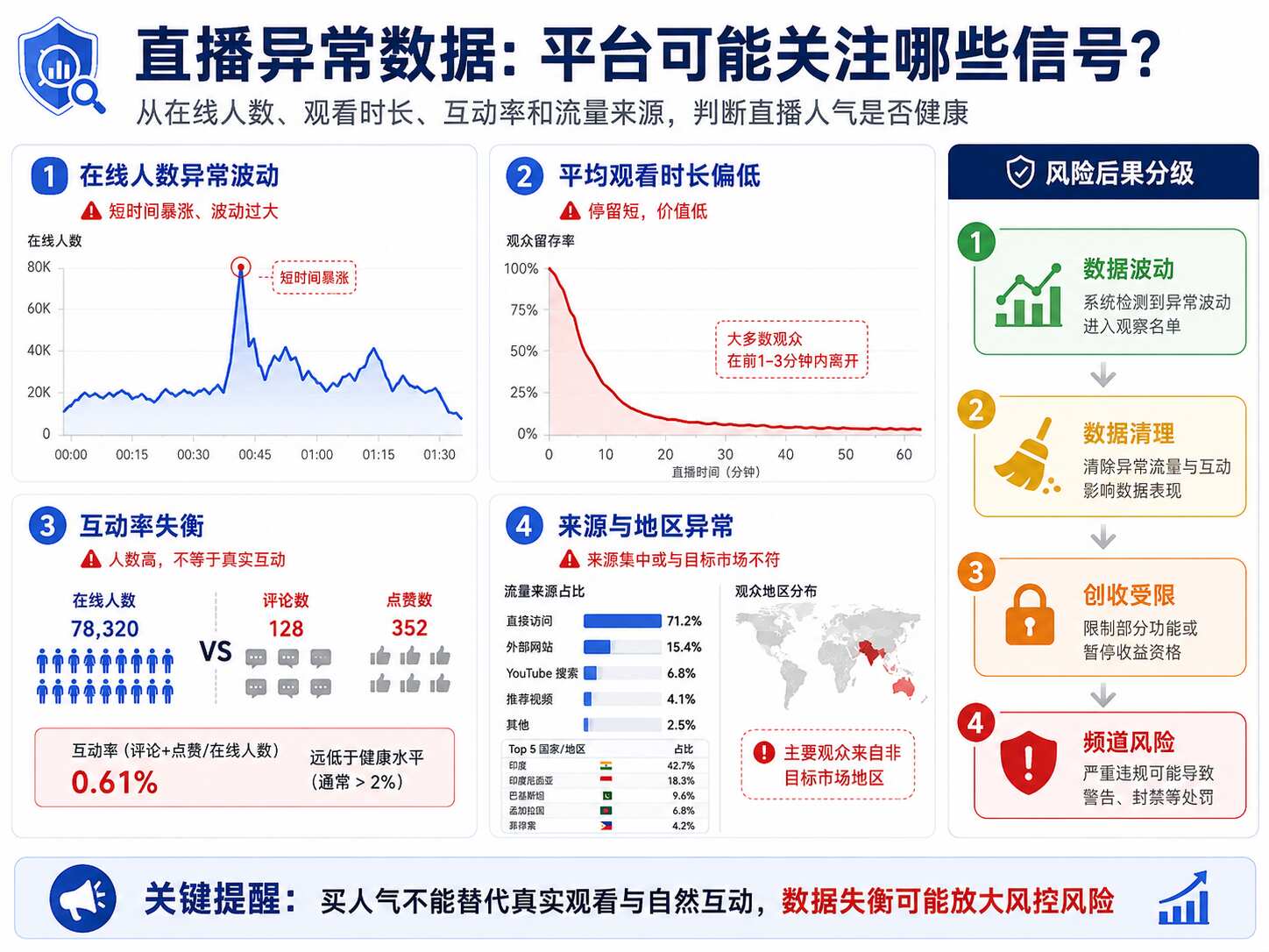 YouTube直播买人气会封号吗