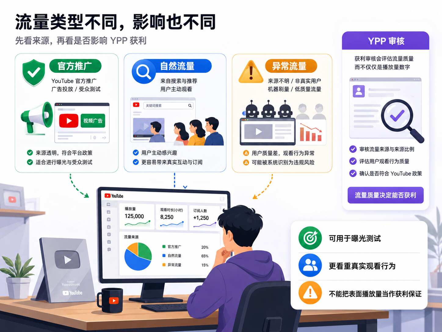 YouTube买播放量会影响获利吗