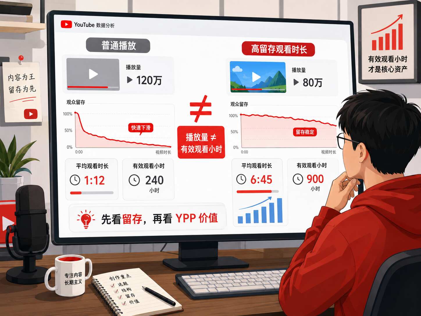 YouTube高留存观看时长