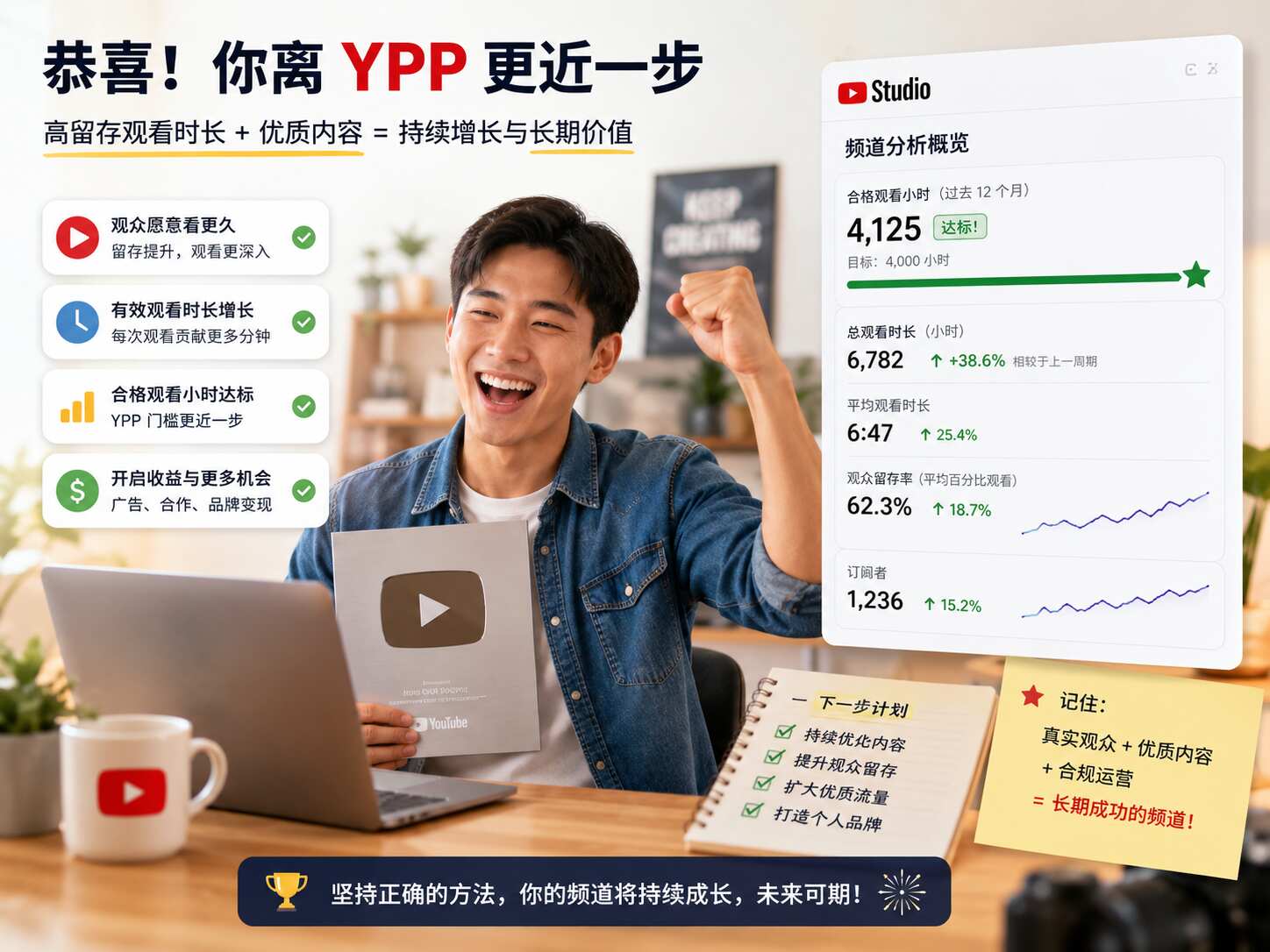 YouTube高留存观看时长