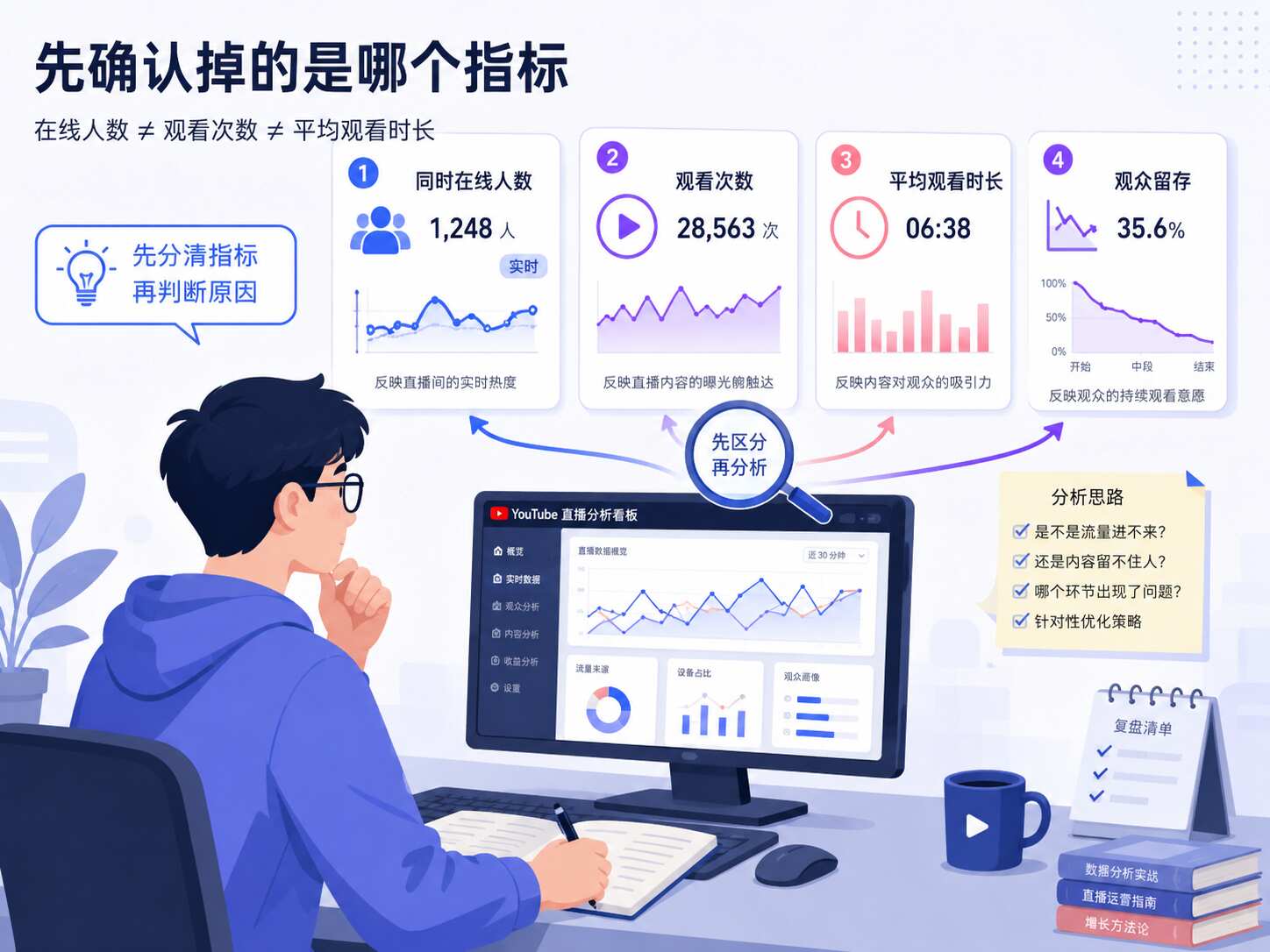 YouTube直播人数掉了怎么办