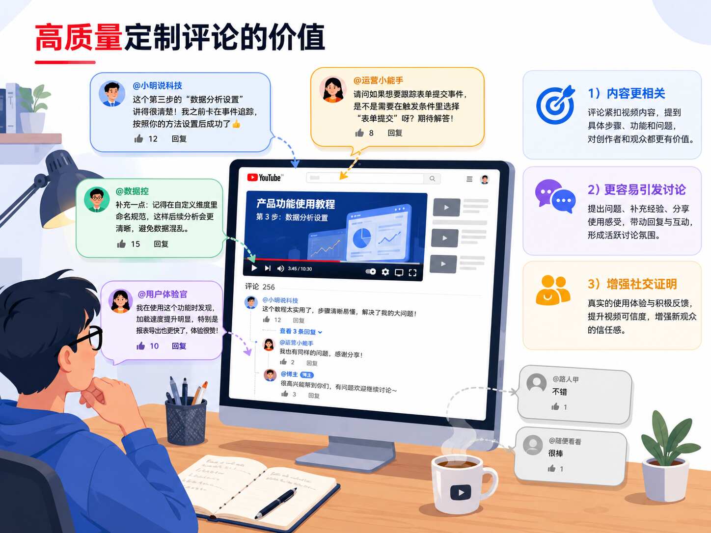 YouTube定制评论有用吗
