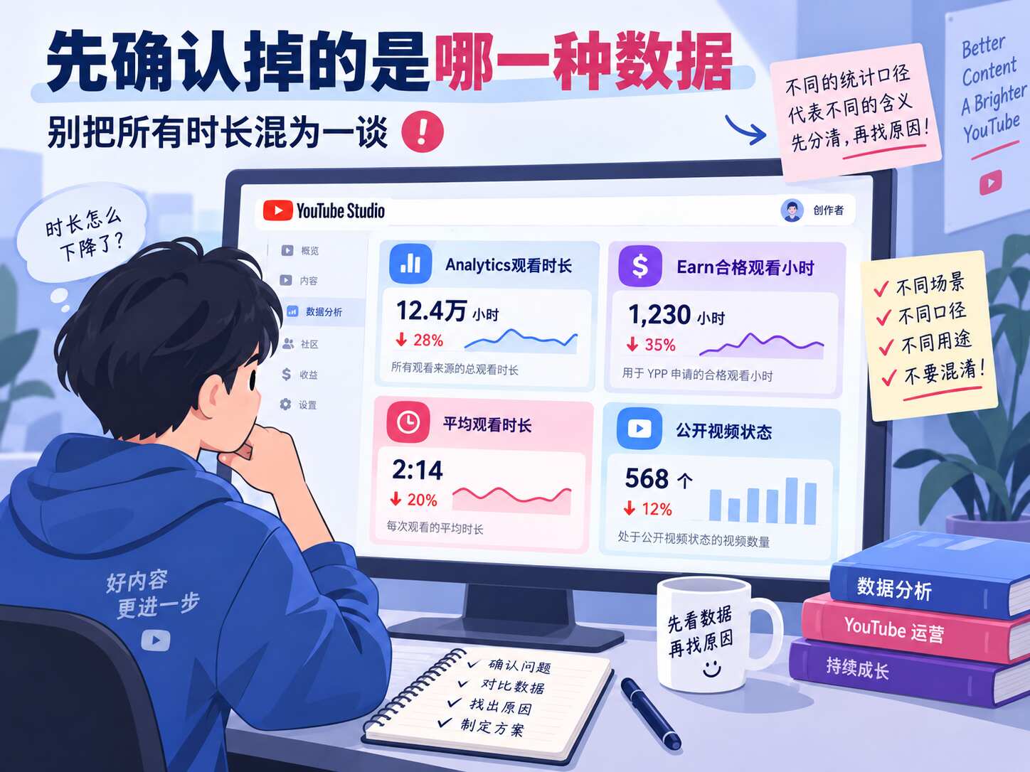 YouTube观看时长掉了怎么办