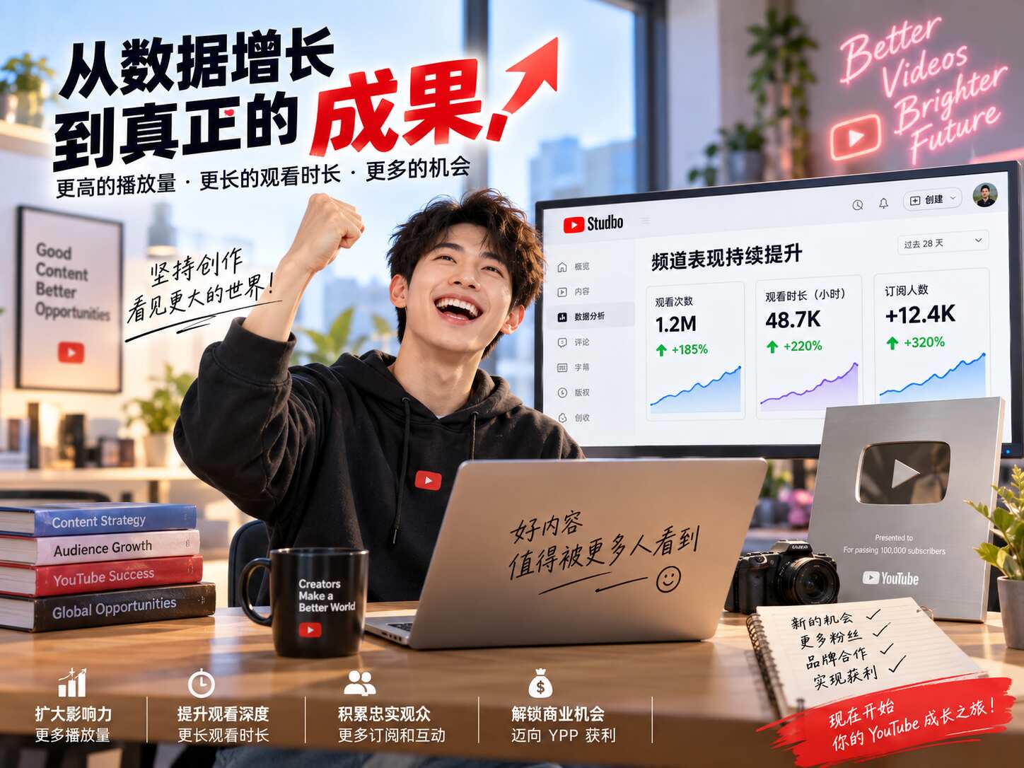 YouTube播放量和观看时长区别